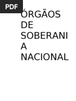 Órgãos de Soberania Nacional