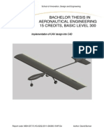 Implementation of UAV Design Into CAD Thesis