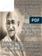 Gandhi On Frankness