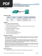 Download 2335 Lab - Configuring a Switch Management Address by Nicolas Bonina SN212653593 doc pdf