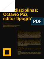 Octavio Paz Transdisciplinas
