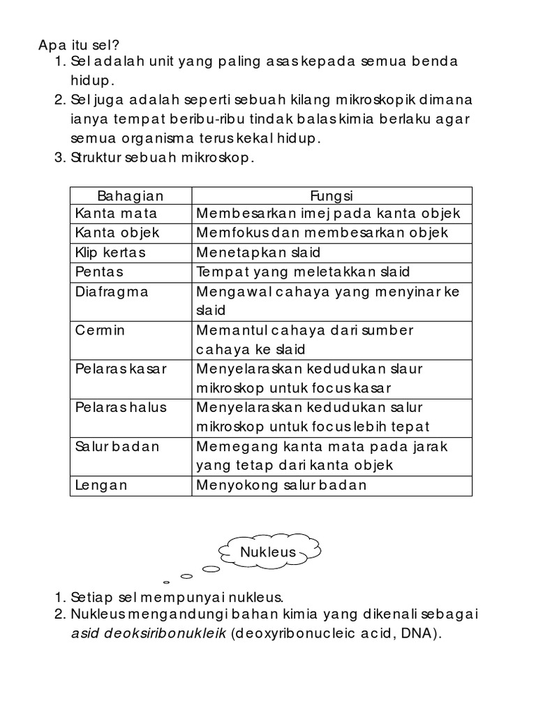 Nota Sains Ting 1 Bab 2 Pdf