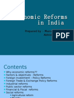 Economic Reforms in India 1990 2008