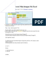 Cara Buat Aplikasi Konversi Nilai Dengan Ms Excel