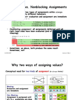 Verilog Blocking and Nonblocking assignments are explained