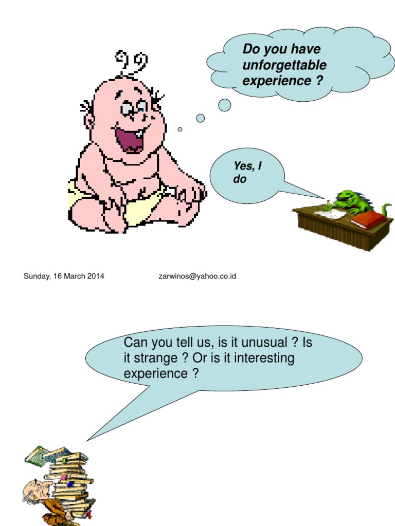 Unforgettable Experiences and Stories | PDF