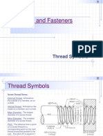 Threads and Fasteners: Thread Symbols
