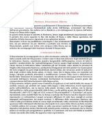 Rinascimento, Umanesimo e Grandi Potenze Nel XVI Secolo