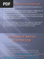 Automatic Batch Centrifuge