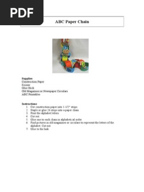 ABC Paper Chain