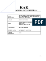 KAK Data Base Dan SIG Bid Pengairan Bontang REV