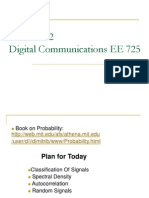 Lecture #2 Digital Communications EE 725