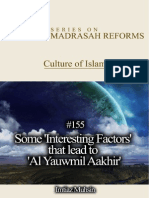 155 Some 'Interesting Factors' That Lead To 'Al Yauwmil Aakhir' (The Day of Judgment or The Final Day)