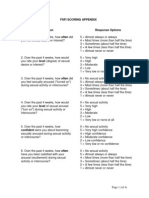 FSFI Scoring Appendix