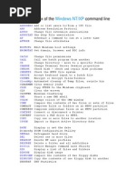 An A-Z Index of The Command Line: Windows NT/XP