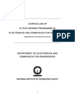 1 B-Tech Curriculum 2010 Nitc