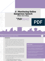Umati: Monitoring Online Dangerous Speech: October 2012 Findings