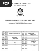 Academic Calender2012-2013 EVEN Sem - ECEW