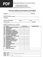 Ficha de Avaliação de Desempenho do Estagiário