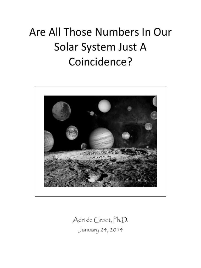 Are All Those Numbers in Our Solar Systems Just A Coincidence | PDF ...