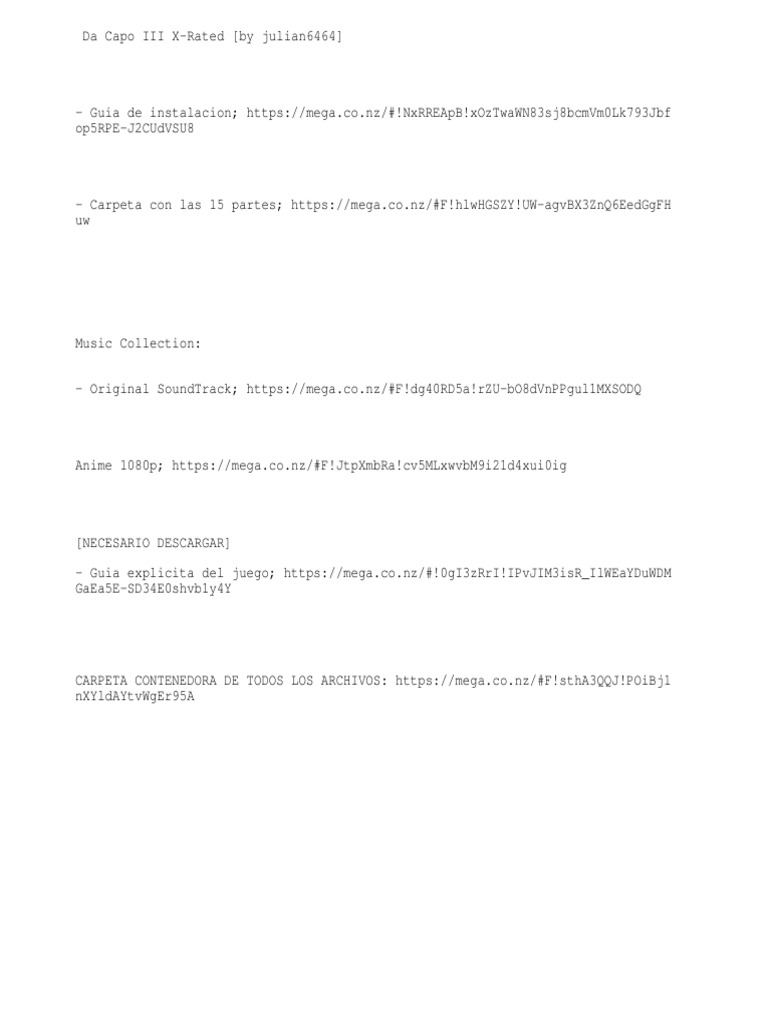 Da Capo III Links (By Julian6464) PDF