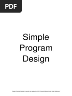 Simple Program Design Student