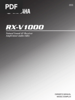 Download Yamaha Receiver RX-V1000 Manual by 4mattosscribd SN212734006 doc pdf