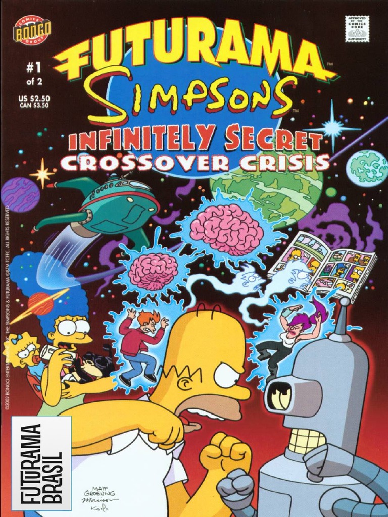 Futurama Simpsons Infinitely Secret Crossover Crisis (1-2) PT-BR | PDF