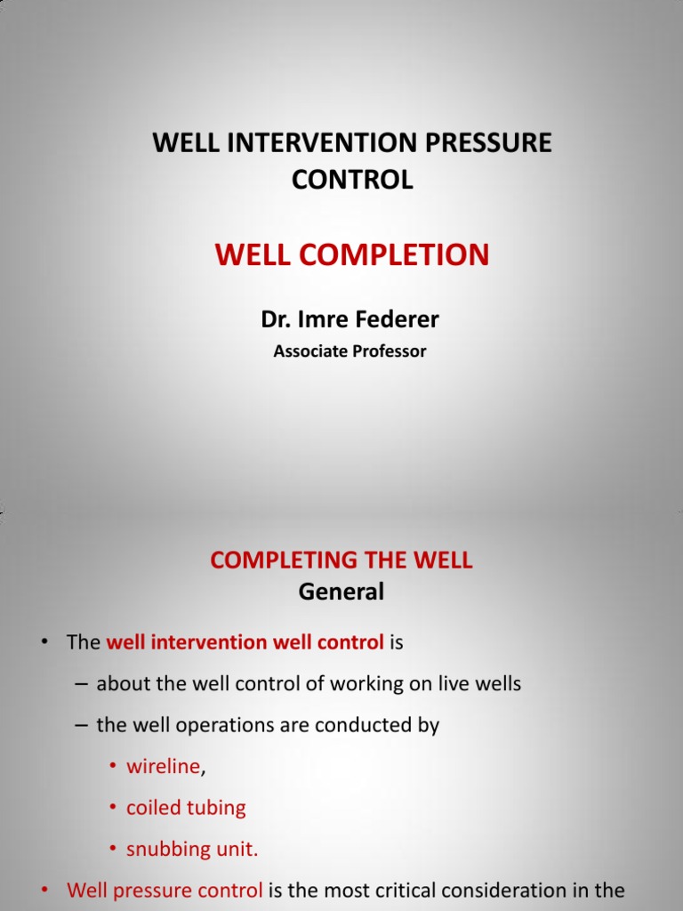 Well Intervention Pressure Control Guide | PDF | Casing (Borehole) | Valve