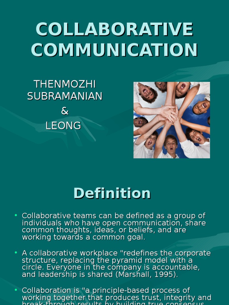 Collaborative Teams: Benefits & Drawbacks | PDF | Communication ...
