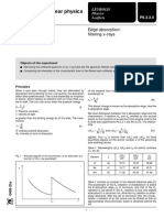 Edge Absorption Filtering Xrays