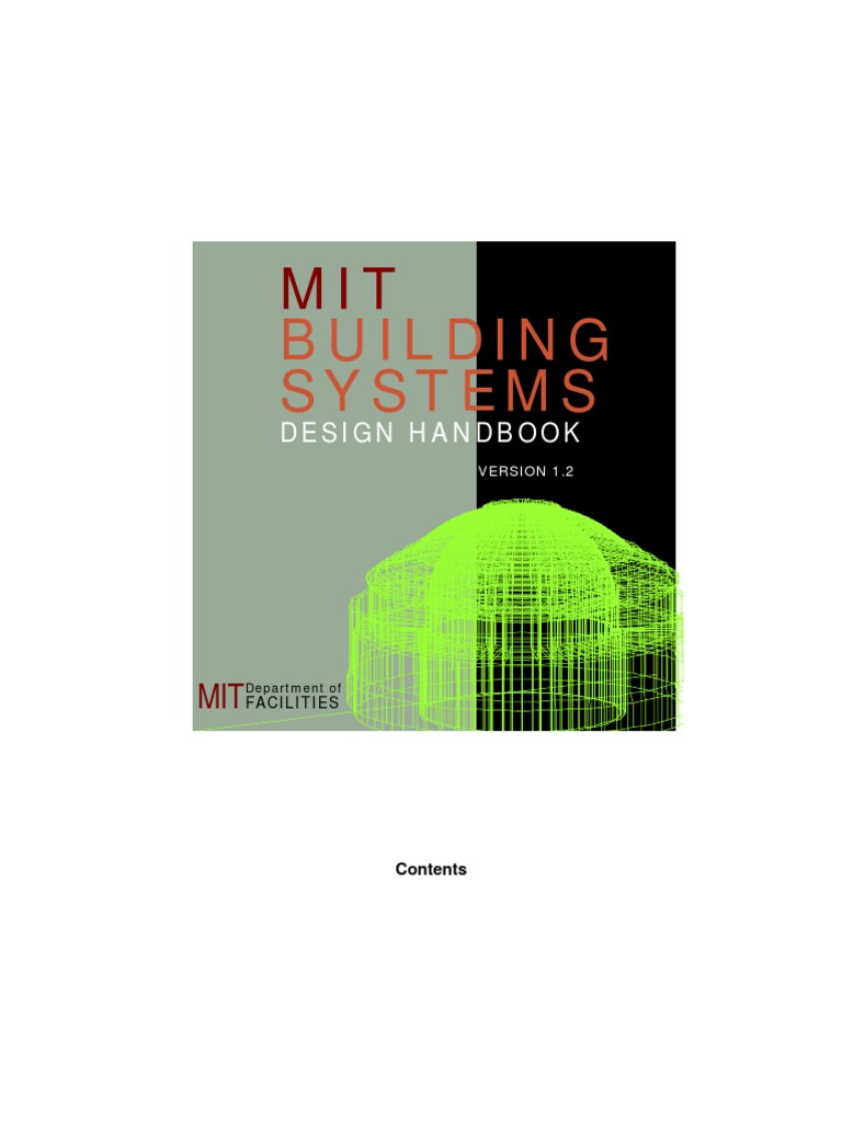MIT BLDG Design Handbook | PDF | Hvac | Sustainability