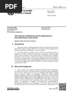 Secretary-General's Report on Afghanistan