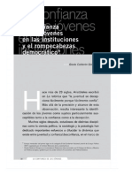 La Confianza de Los Jovenes en Las Instituciones y El Rompecabezas Democratico