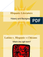 Hispanic Literature: History and Background
