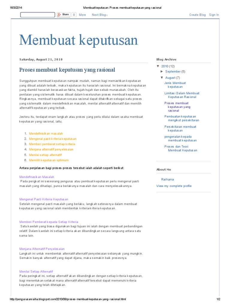 Proses Pengambilan Keputusan Galeri Pustaka