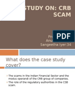 Case Study On: CRB Scam