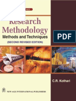 C.R. Kothari Research Methodology Methods and T