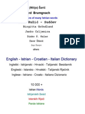 English-Istrian-Croatian-Italian - Rev3 Final A | PDF