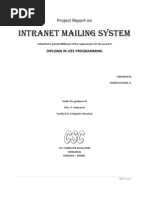 Intranet Mailing System: Project Report On