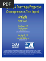 Time Impact Analysis in Construction | PDF | Cost Accounting | Project ...
