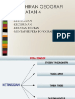 GEOGRAFI TINGKATAN 4: KEMAHIRAN MENTAFSIR PETA TOPOGRAFI