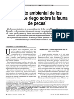 Impacto Ambienta de Los Canales de Riego Sobre La Fauna de Peces PDF