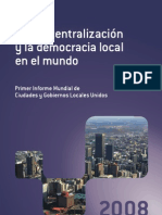 Reporte Gold 2008. Gobiernos Locales