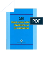 Standar Nasional Indonesia Bidang Kepustakaan Dan Kepustakawanan