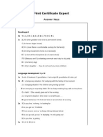 First Certificate Expert Coursebook Answer Key