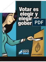 32 Historieta Votar Es Elegir y Elegir Es Gobermar Elecciones 2013 Baja