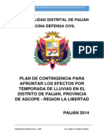 Plan de Contingencias 2014 - Paijan