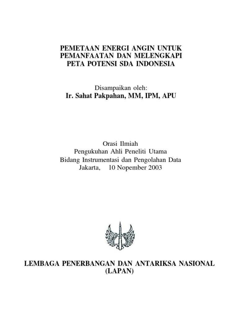 Pemetaan Energi Angin