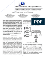 Renewable Hybrid Power Sources Combined With Sea Water Activated Battery